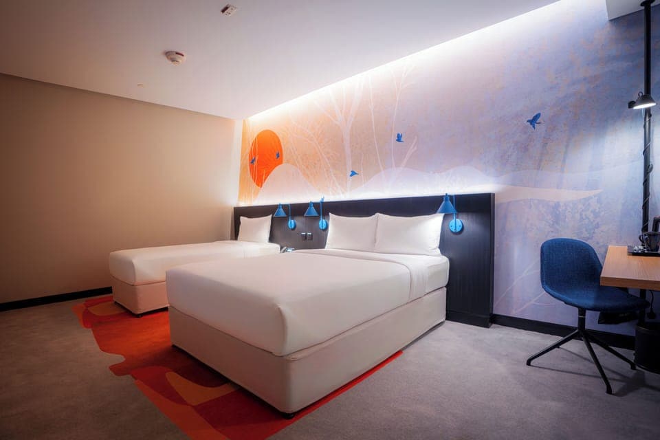 Desk, laptop workspace, iron/ironing board, free WiFi