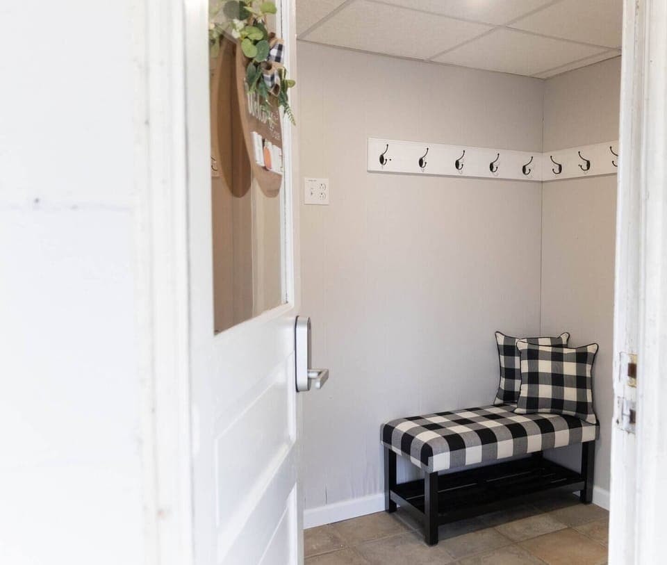 Entrance on lower level