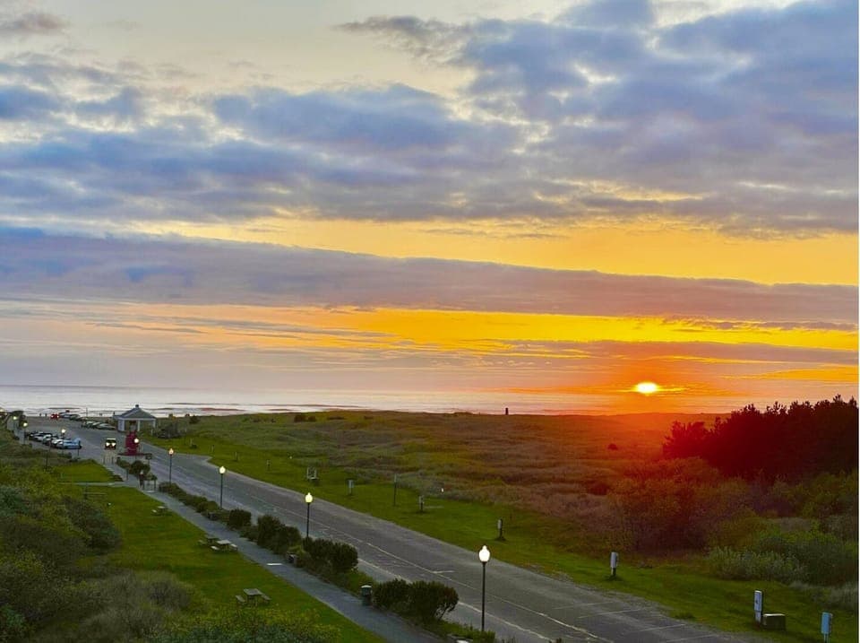 Enjoy the mesmorizing sunsets right from the condo!