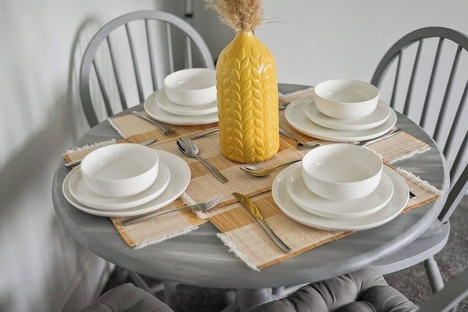 Eat, laugh, and create memories in our cozy dining corner!