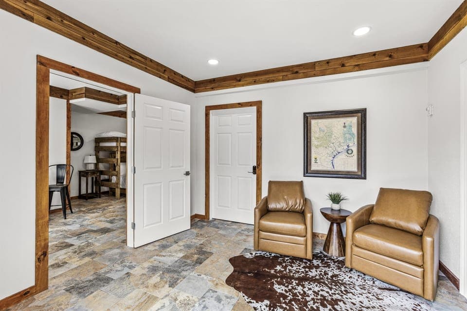 Relaxation redefined in our sleek sitting area