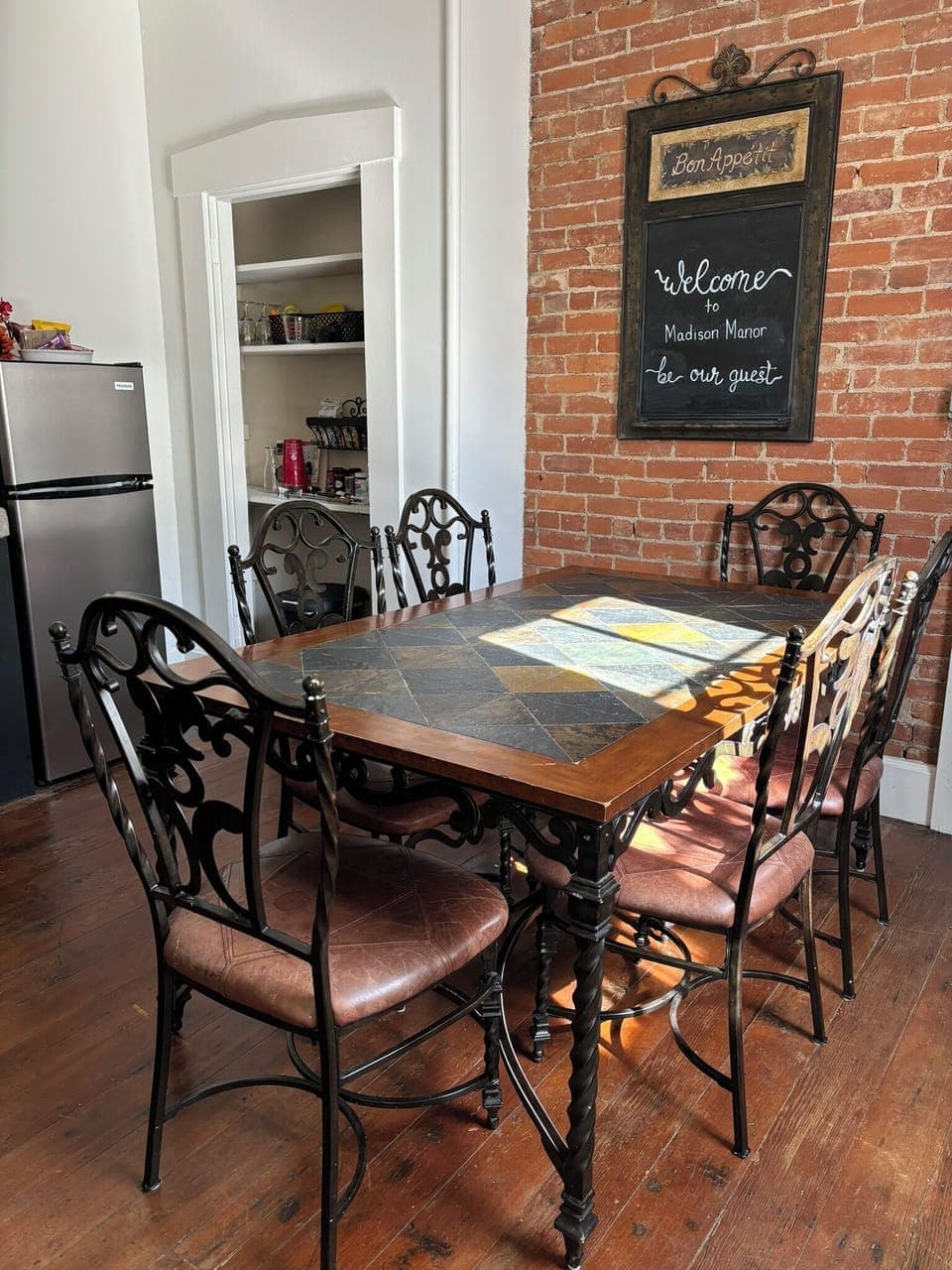 Dining table for meals, games, or planning your day