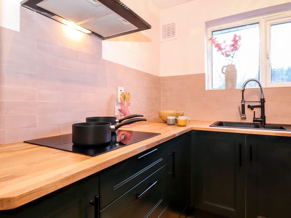 Dishwasher, electric kettle, toaster, cookware/dishes/utensils