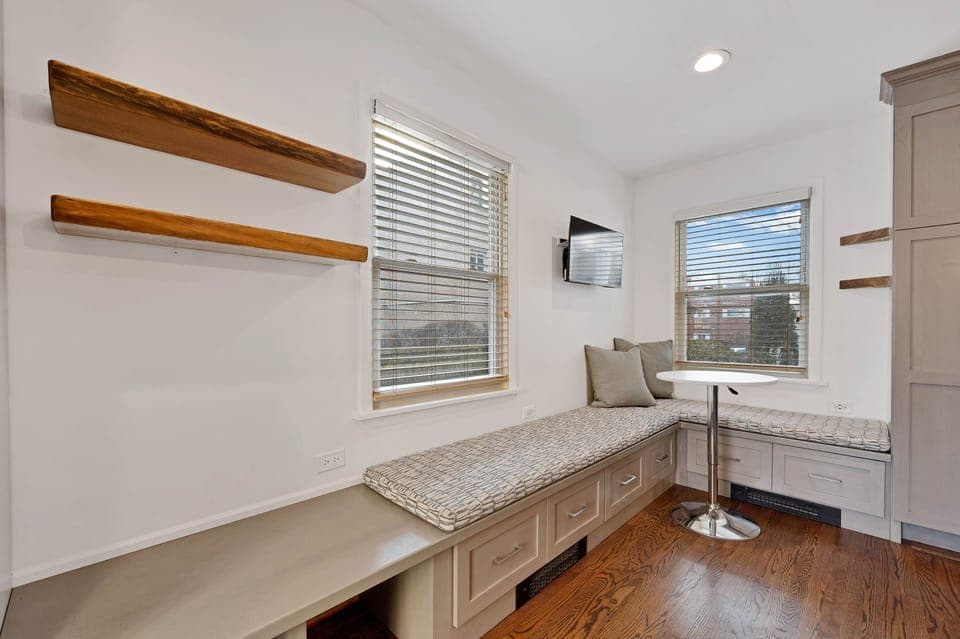 Indoors, Home Decor, Hardwood, Window, Stained Wood