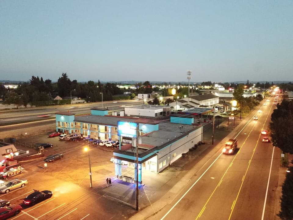 Front of property - evening/night