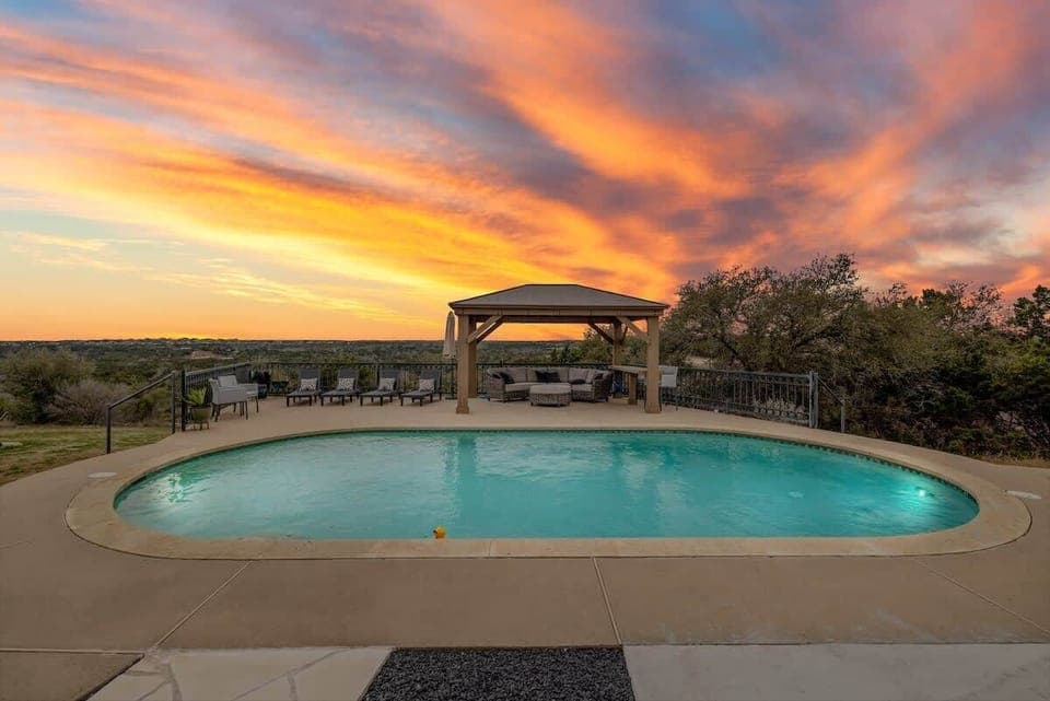 10 acres of beautiful hill country with sunset views and complete privacy.