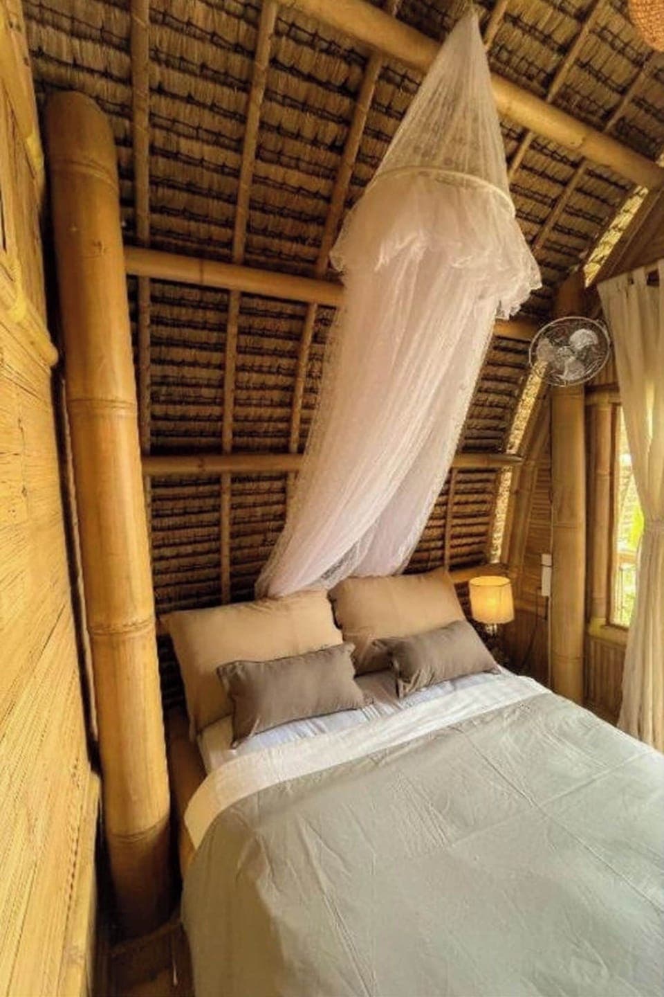 Double Room, Garden View | Desk, bed sheets