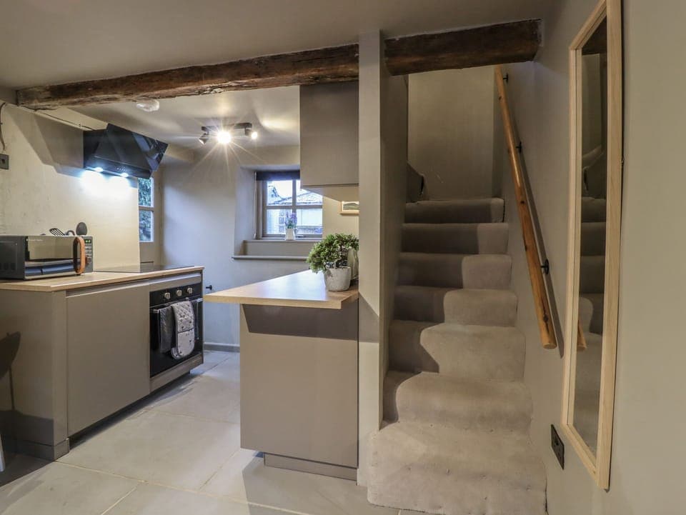 Fridge, dishwasher, electric kettle, toaster