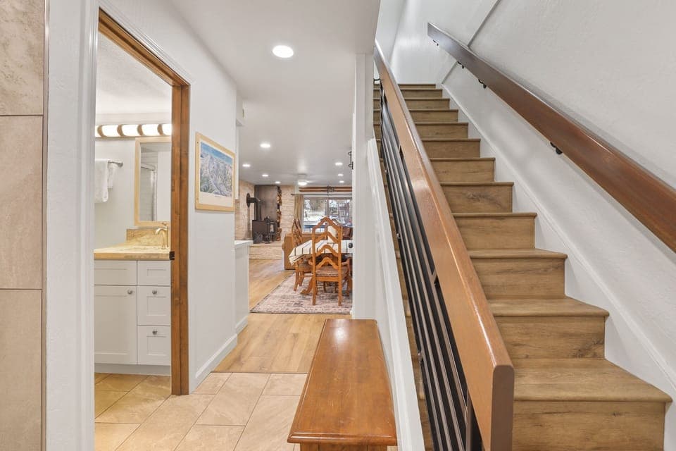 Indoors, House, Staircase, Floor, Flooring