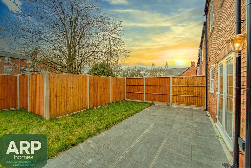 Private fenced garden with patio for morning coffee or BBQs.
