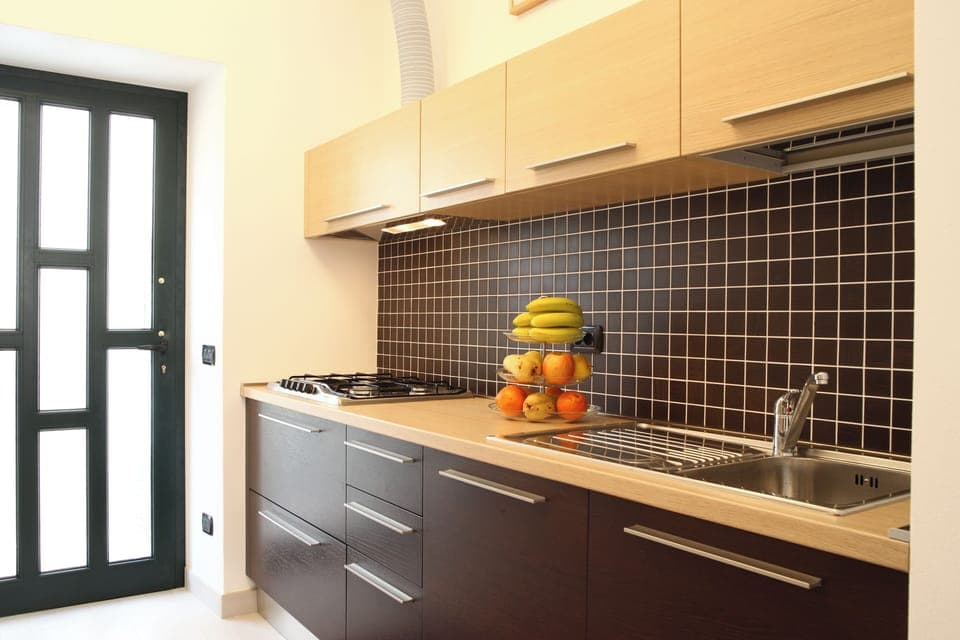 Apartment, 2 Bedrooms (Glicine) | Private kitchen | Fridge, microwave, oven, stovetop