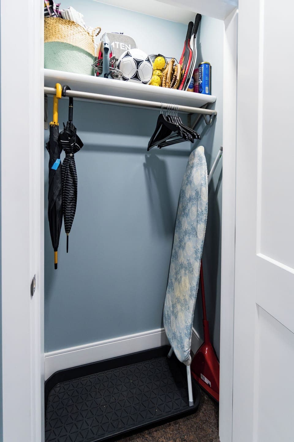 Common closet to store your shoes and jackets.