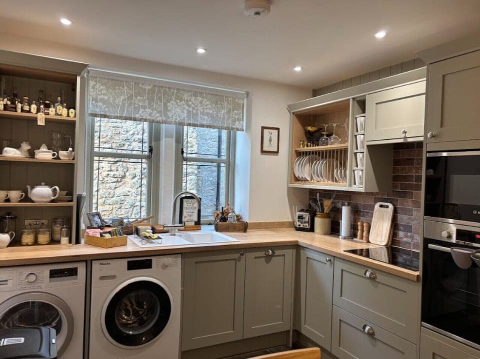 Charming country kitchen with modern appliances