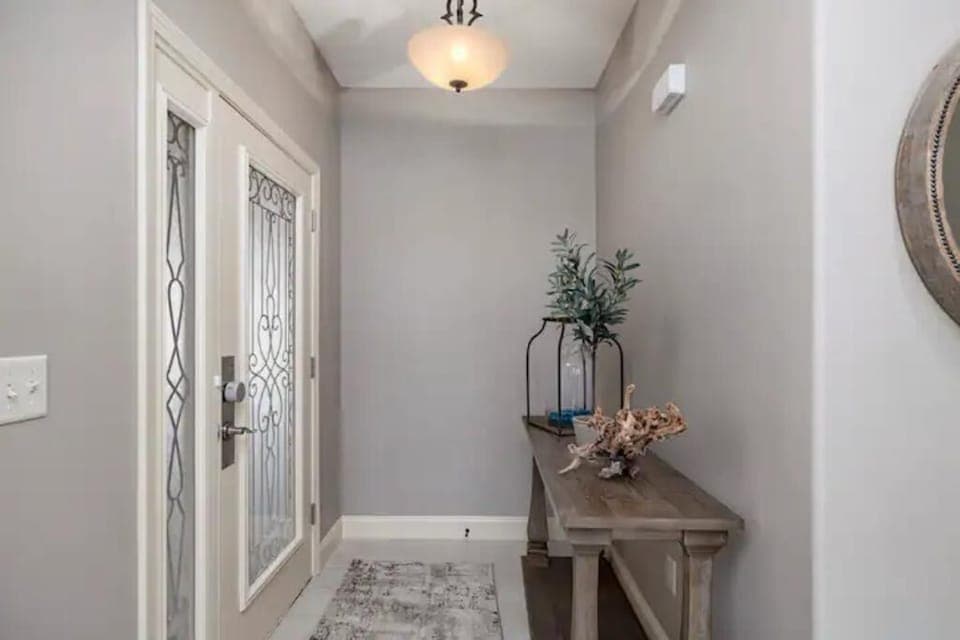 Entry and front doors.