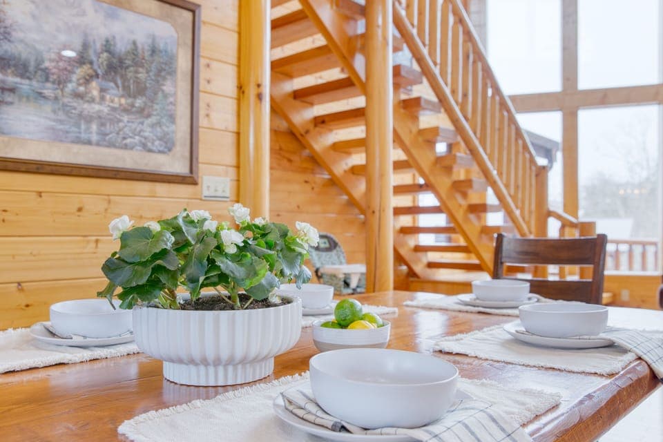 Share laughs during dinner.