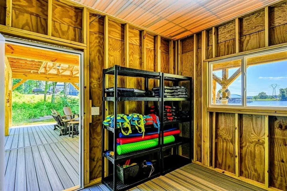 Life jackets for all to enjoy the lake!