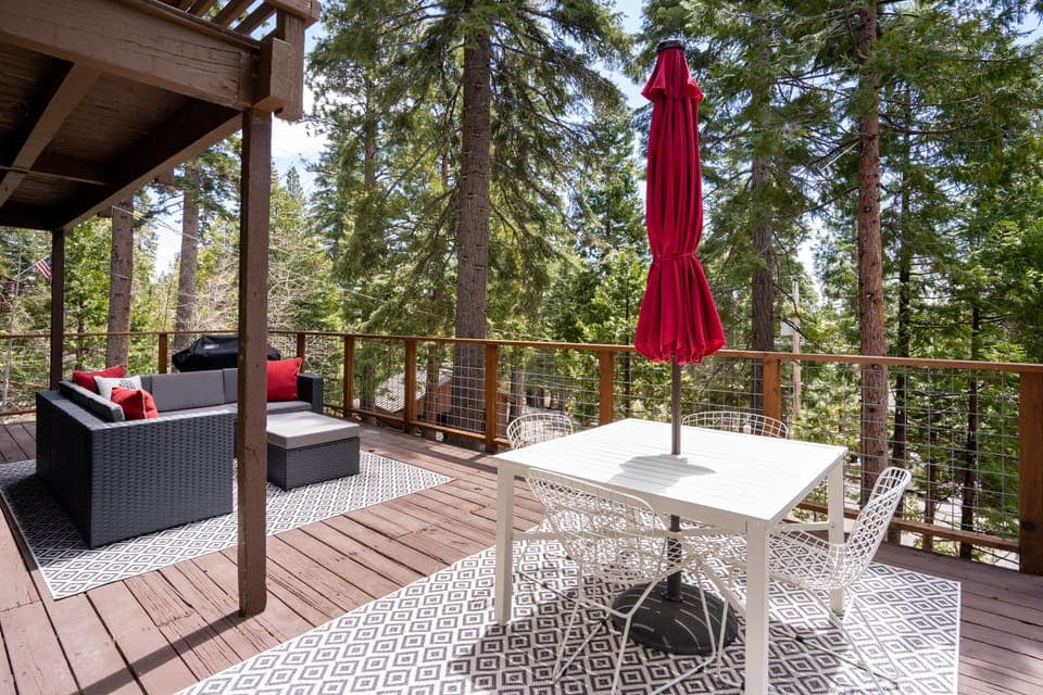 Patio furniture is stored away and unavailable from 11/1 - 5/15 due to weather.