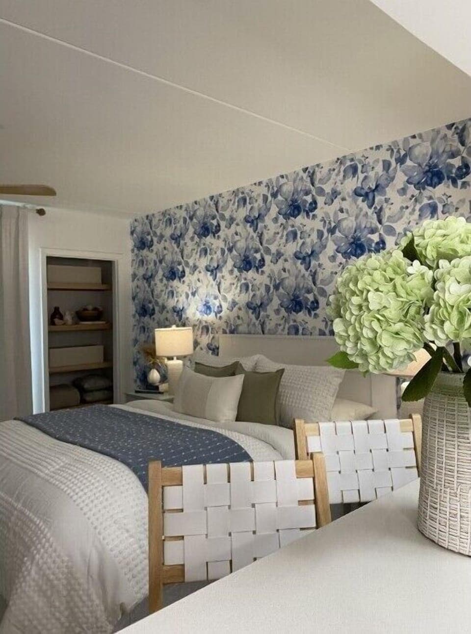 Very comfortable queen bed, a lot of pillows, and extra additional blankets