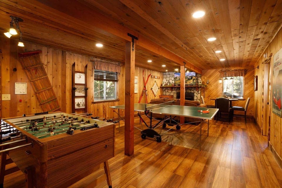 Game room with pin-pong and foosball