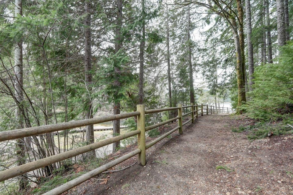 Trail by Lake Cushman