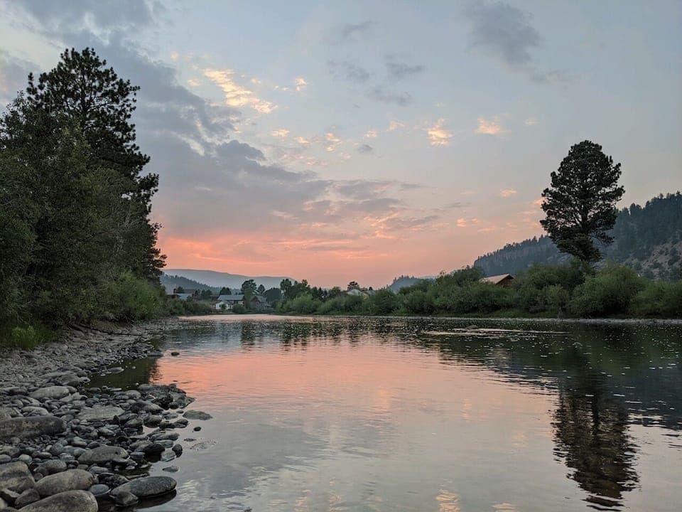 Rio Grande at sunset