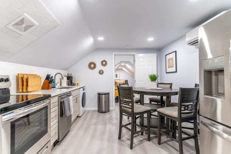 Savor every moment of your stay with a fully equipped kitchen and inviting dining setup for culinary delights.