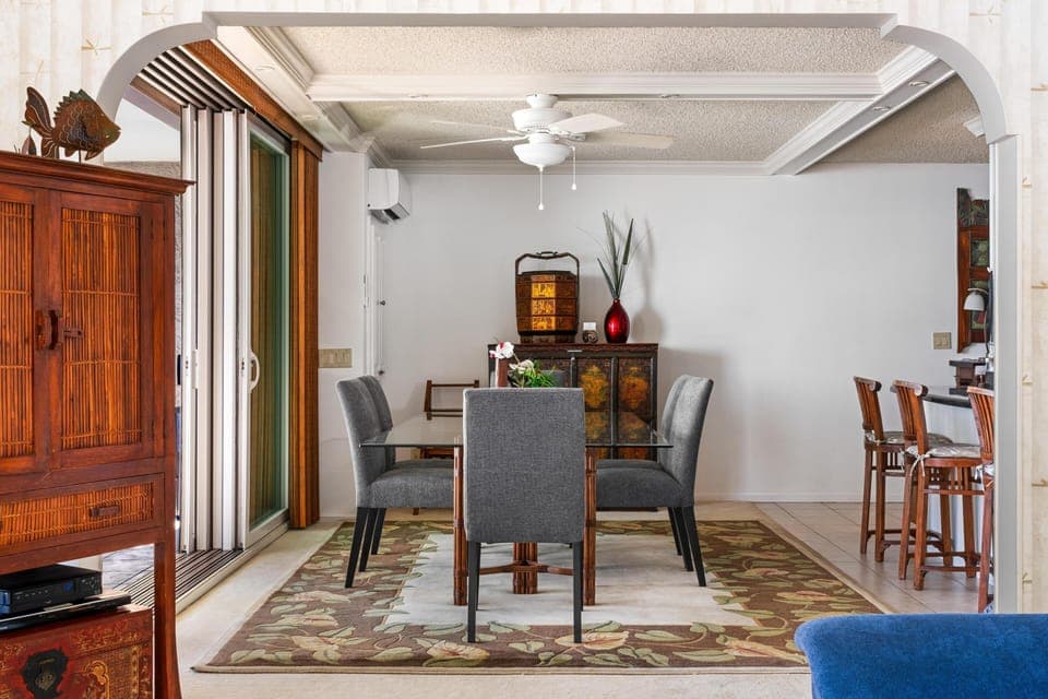 Dining room view from living area