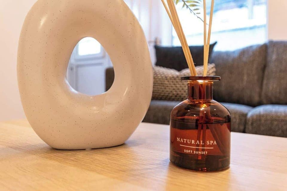 The living room benefits from a double sofa bed, a dining area for 2, a Smart TV with Netflix and plenty of space to sit down and relax in the evenings.