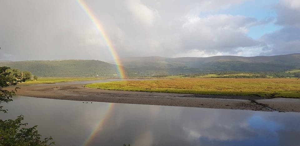 Rainbows over the River Dyfi