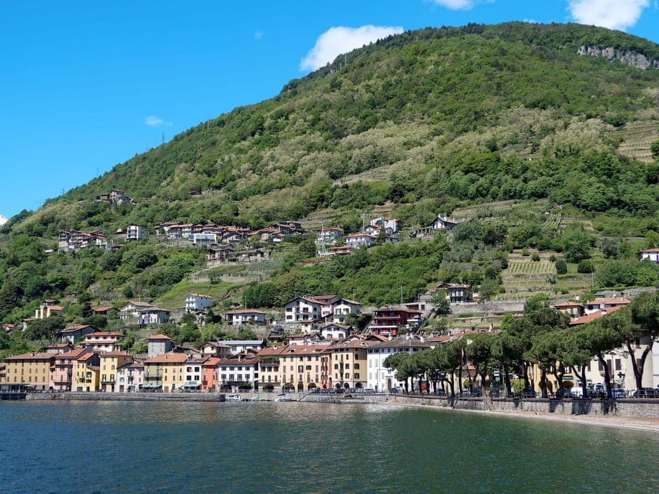 Water, Sky, Mountain, Water Resources, Cloud, Building, Azure, Tree, Lake, Body Of Water