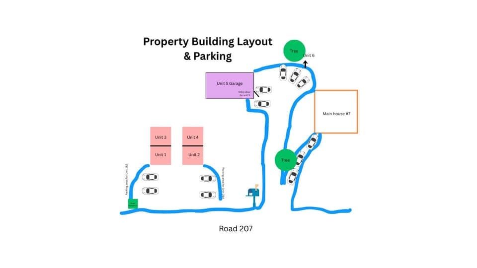 Property Building Layout & Parking
