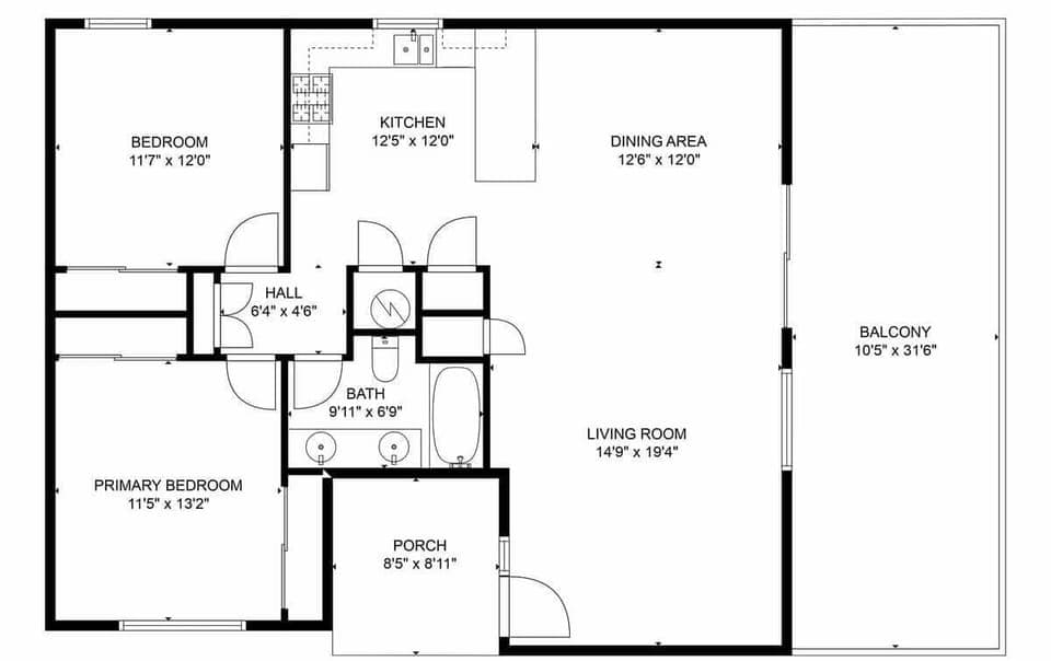 4804 Seashore A Floorplan