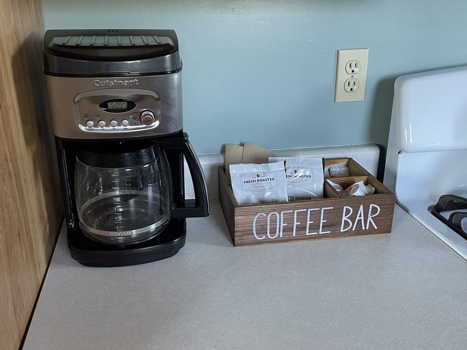 Gourmet coffee provided for each day of your stay
