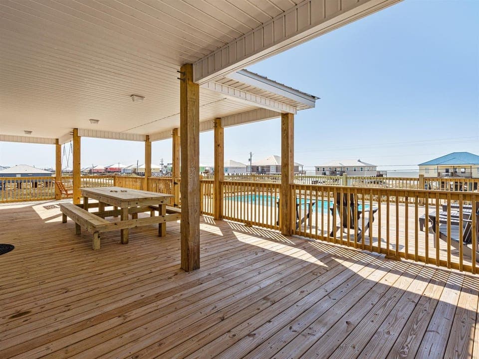 021 Purple Paradise Covered Back Porch with Gulf View