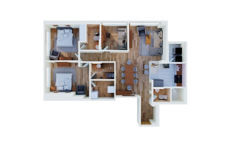 See the space, plan your stay.


