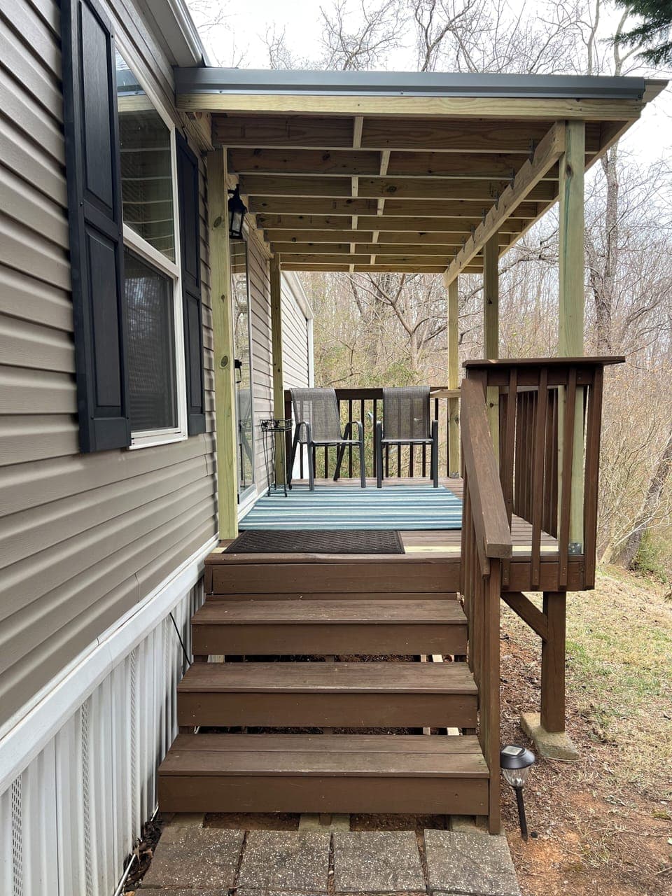 Nice covered deck