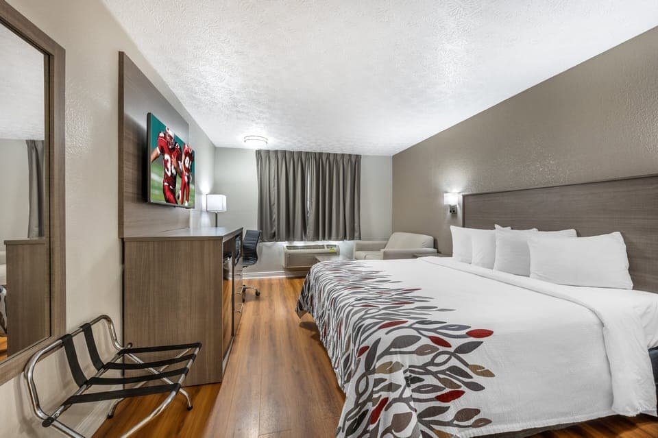 Superior Room, 1 King Bed, Mobility Accessible, Non Smoking | Desk, laptop workspace, iron/ironing board, free WiFi