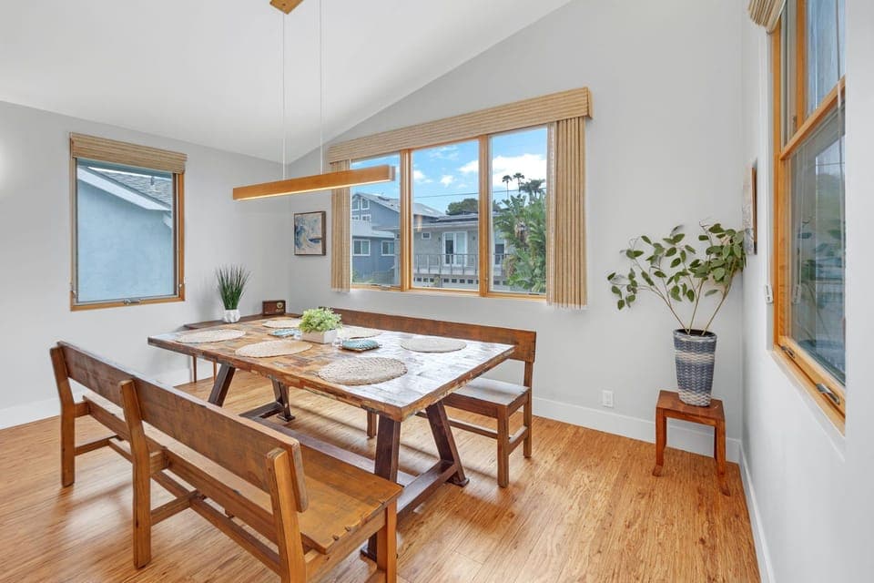 Dining area off of the living room