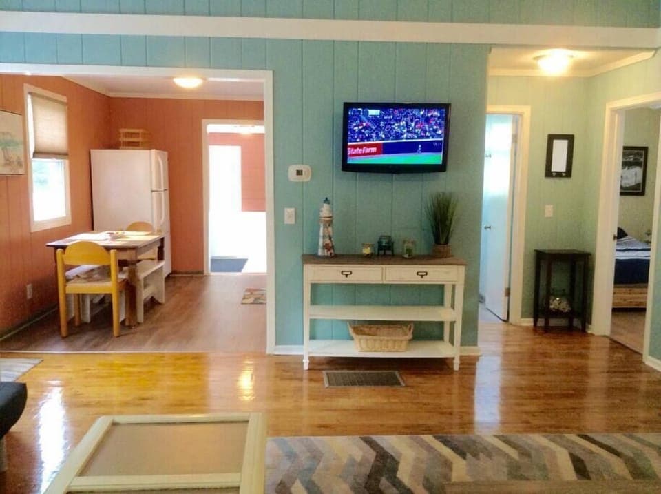 Television, and Apple T.V. For your entertainment.