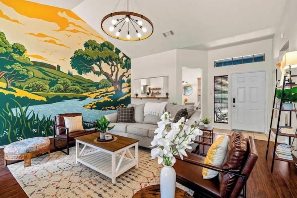 Spacious open concept living room. 