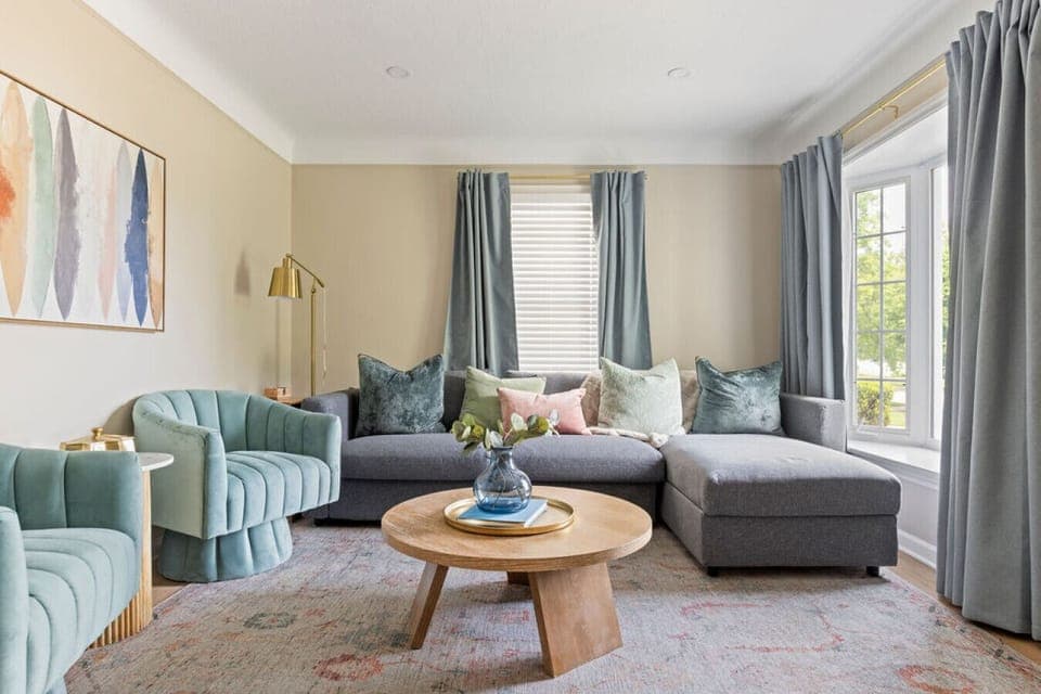 Spend quality time with family and friends in this spacious living area