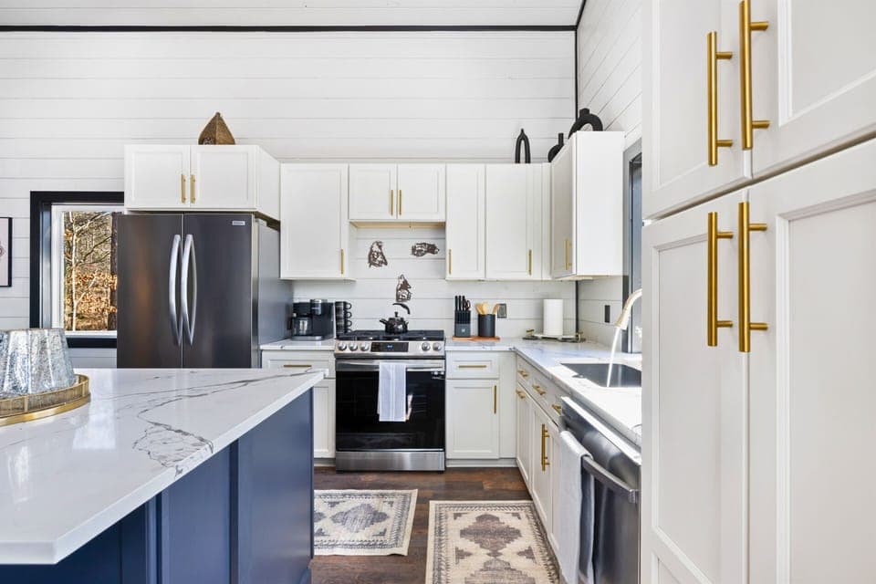 Prepare your favorite meals in our fully equipped kitchen, where elegance meets functionality for your culinary adventures.