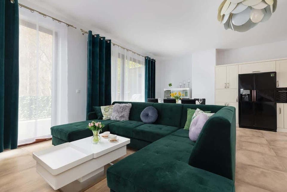 Living room with television.