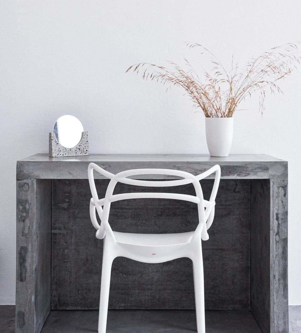 Custom made concrete dressing table