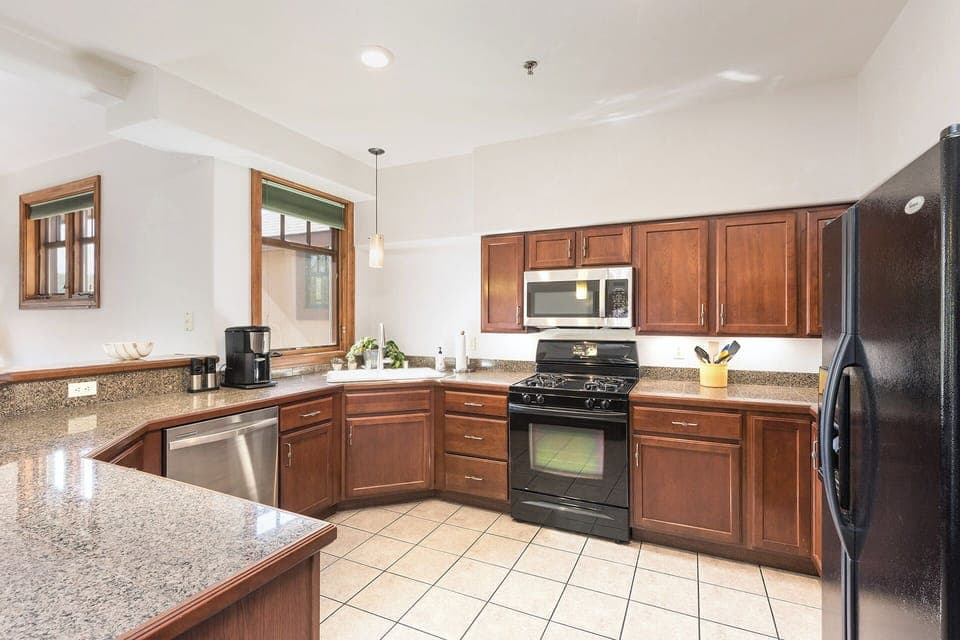 Fully stocked kitchen