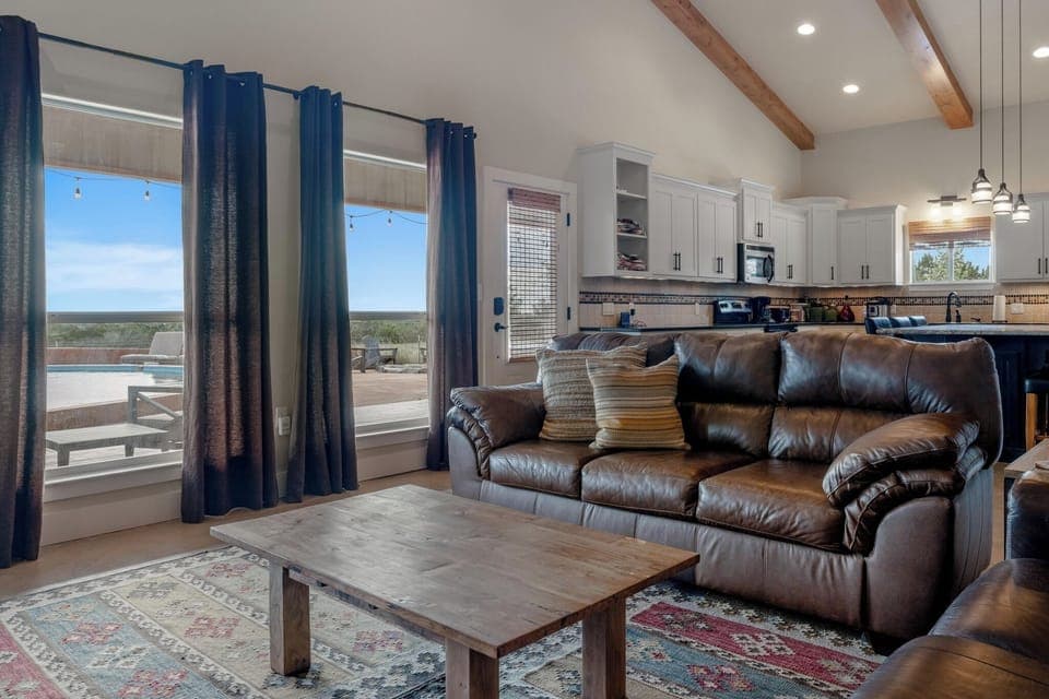 Front Living Room with Smart TV with a One of a Kind View