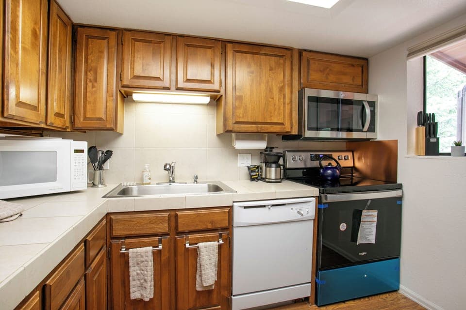 Fully stocked kitchen