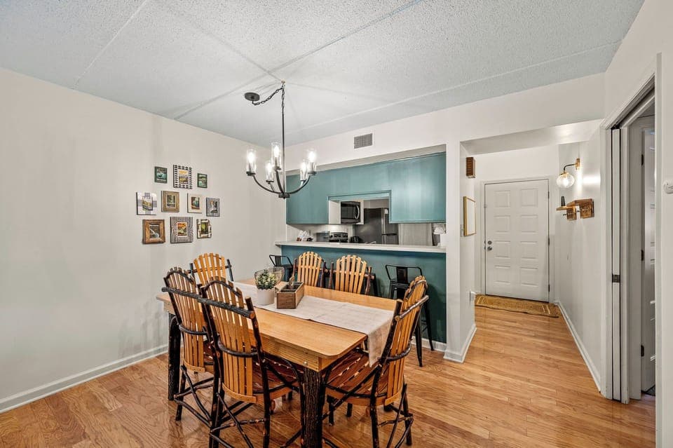 Gracious Oasis' kitchen and dining