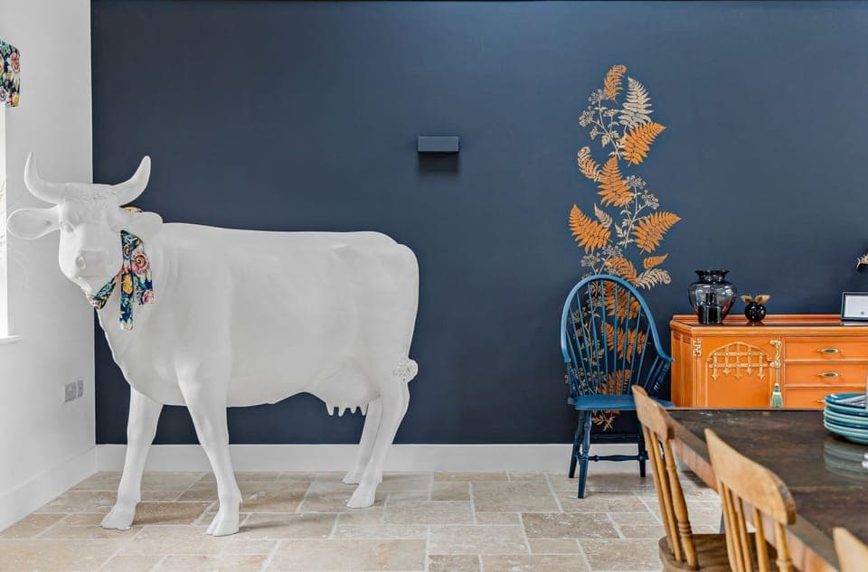 Decorative cow - The Shippon