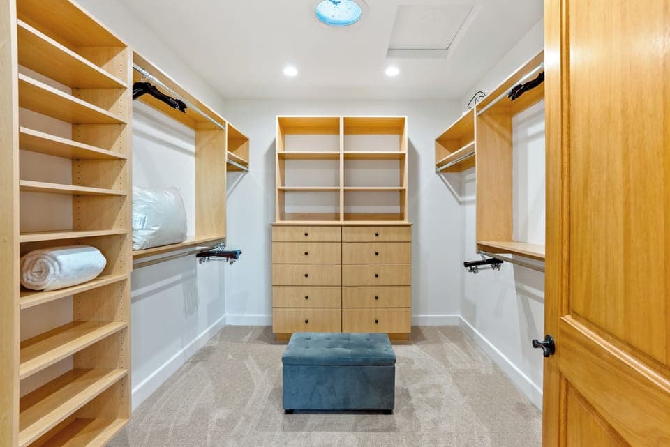 A walk-in closet you'll want to pack up and take home with you.